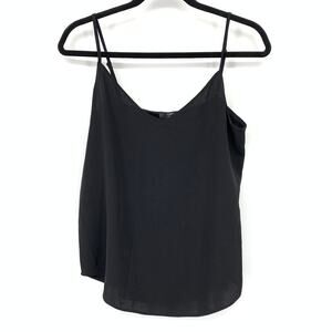 J.Crew 365 Cami Tank Top Womens Size 2 Black Scoop Neck